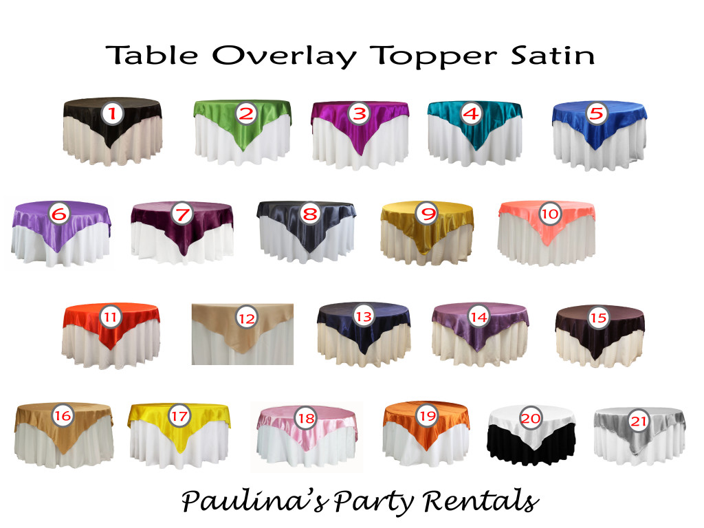 Overlay Topper Paulinas Party Rentals